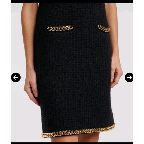 Tory Burch Formal Black Wool Dress Size XL - Picture 7 of 13